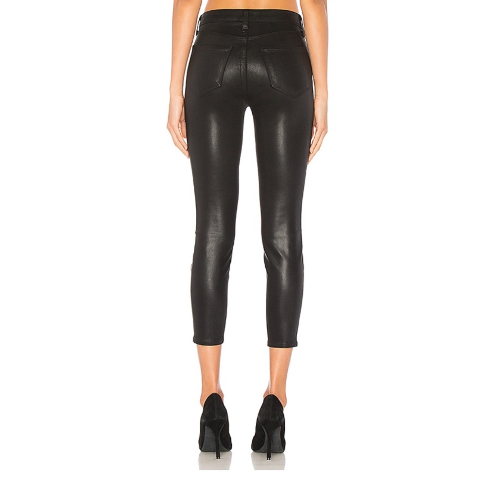 NEW L’Agence Margot Coated High-Rise Skinny Jeans